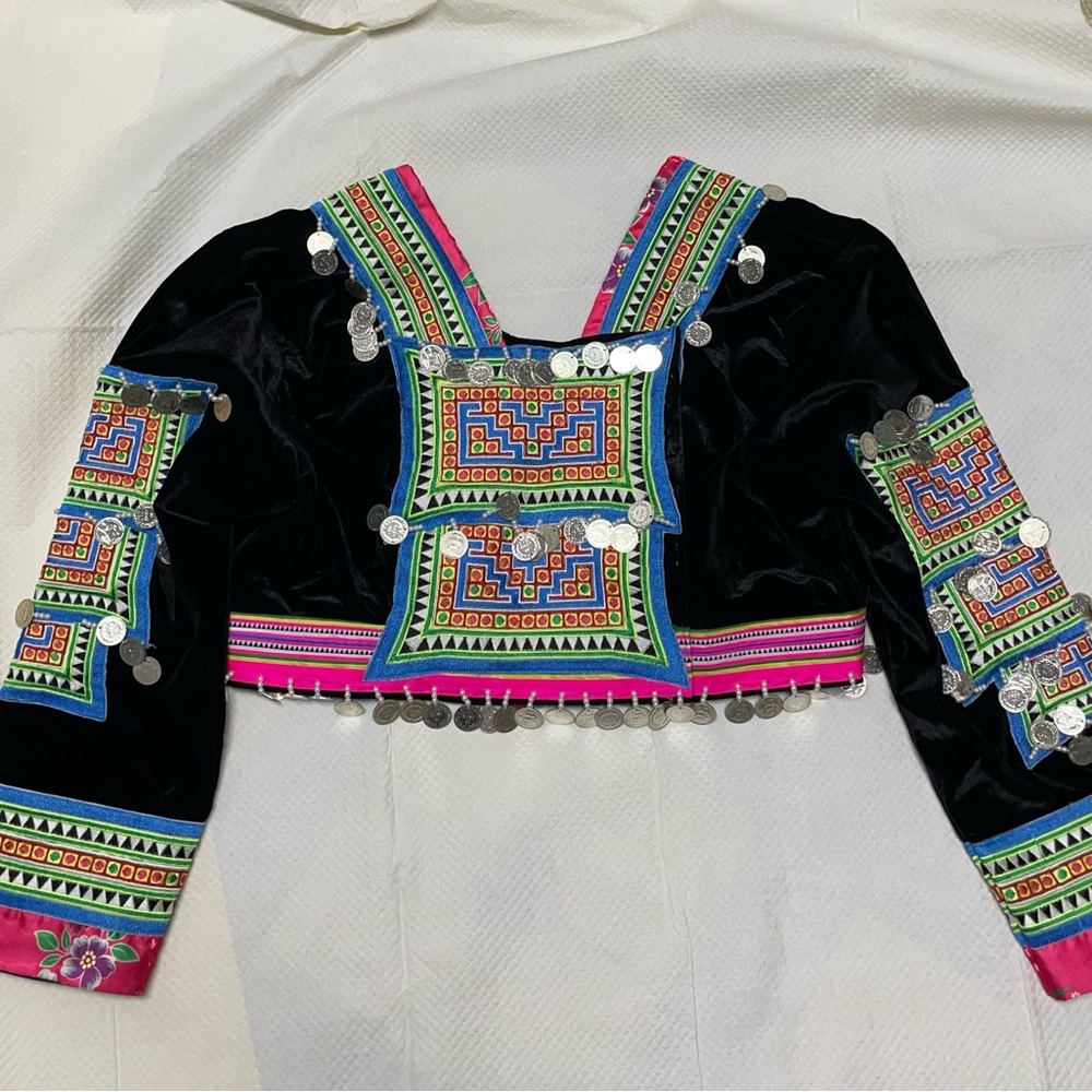 Hmong Crop Top Outfit